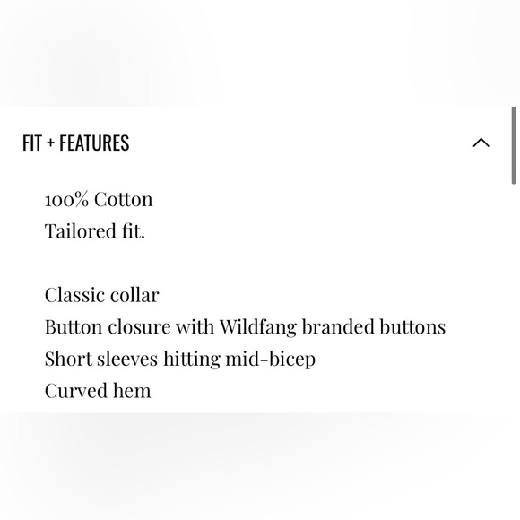 NWT Wildfang The Essential Short Sleeve Button Up Abstract Small - Picture 7 of 11